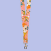 Lanyard Lively Floral Coral