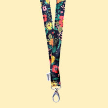  Lanyard Poppy Fields Black