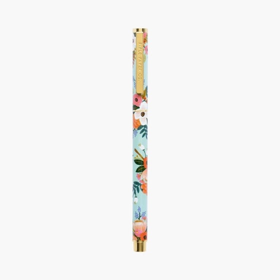 Lápiz Floral Turquesa - Tinta Negra