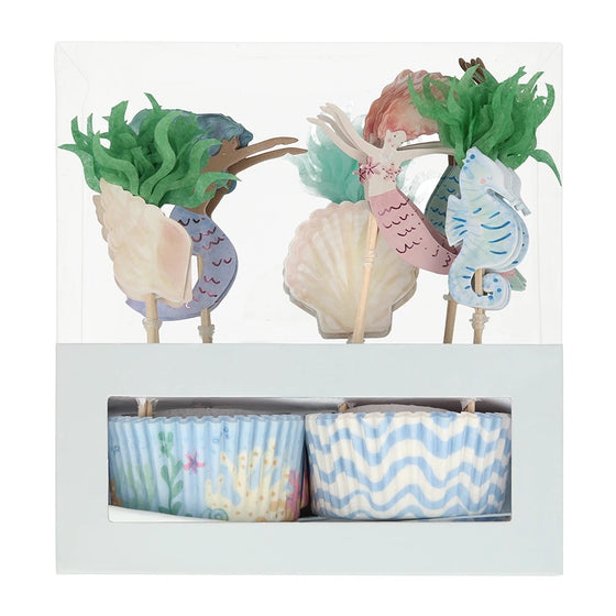 Kit cupcakes Sirenas