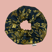  Scrunchie Floral Navy - XL