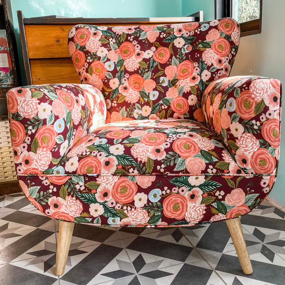 PREVENTA - Sillón Julieta Burgundy - 1 cuerpo