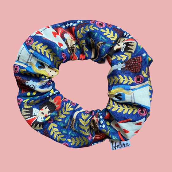 Scrunchie Wonderland Azul - Mediano