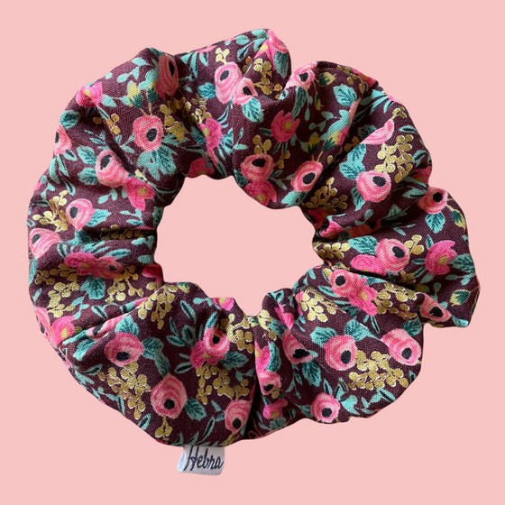 Scrunchie Rosa Burgundy - Mediano