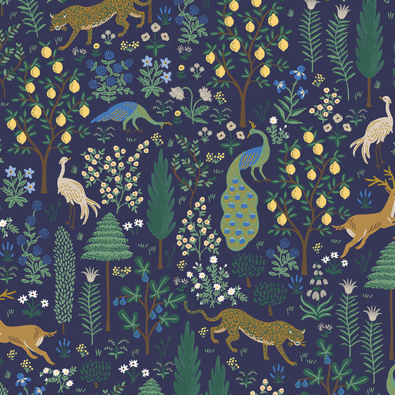 Set 4 servilletas Menagerie Navy - 100% algodón