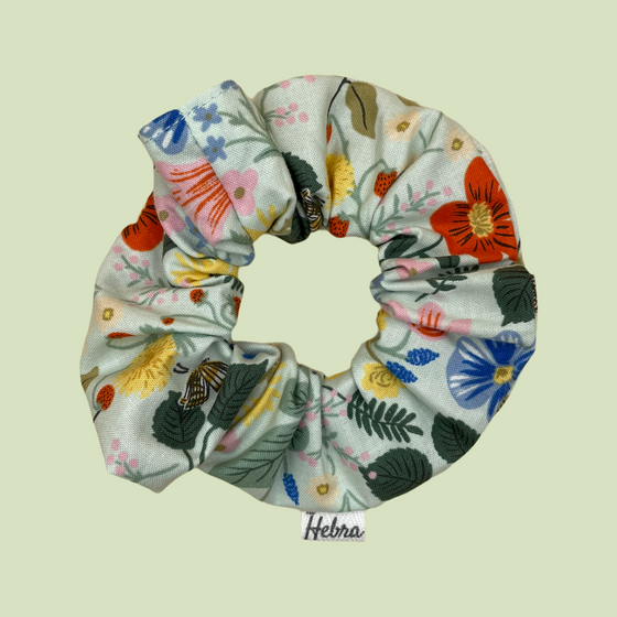 Scrunchie Strawberry Fields Menta - Mediano