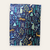 Set 4 servilletas Menagerie Navy - 100% algodón