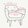 PREVENTA - Sillón Julieta Burgundy - 1 cuerpo