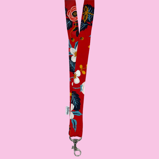 Lanyard Abedul Rojo