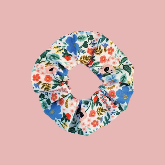 Scrunchie Rosa Salvaje Crema - Mediano