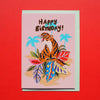 Tarjeta Happy Birthday Tiger