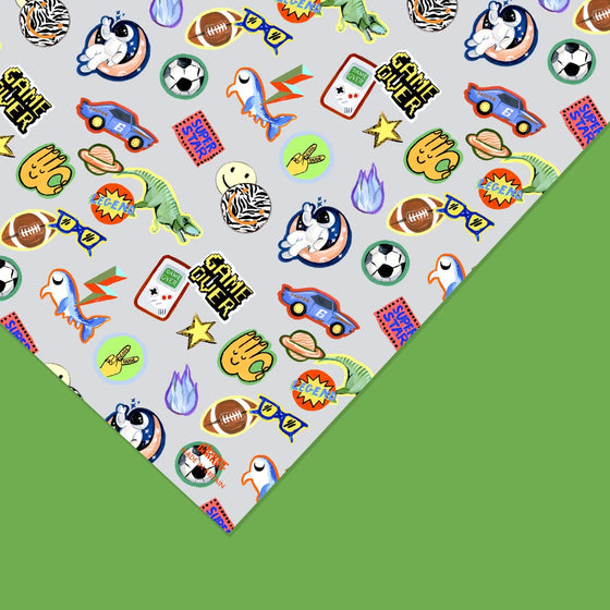 Pliego de papel Retro Bumpers