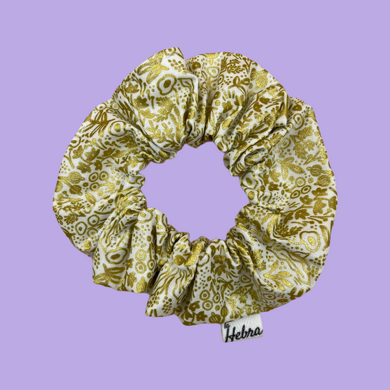 Scrunchie Prado Dorado - Mediano